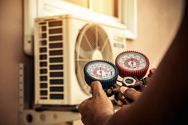 Professional Hvac technician working in West Long Branch, NJ